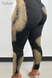 Sexy Stylish High Waisted Jeans Woman Stretch Pants Streetwear Boutique Women Clothing Black Denim Trousers