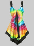 Dye Shirts Women Tank Top Summer Plus Size Polyester Print Sexy Ladies Spaghetti Strap Sleeveless Vest Shirt