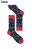 Harajuku Style Men Socks Black White Plaid Dot Cat Pattern Happy Socks New 2023 Hip Hop Combed Cotton