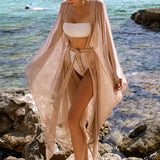 Sexy Long Loose Cardigan Beach Cover Up Women Bikini Cover Up Summer Beach Coat Outer Swimsuit Female Cover Up Bather