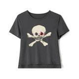 Women Goth Clothes y2k Crop Tops Summer 2024 T shirts Grunge 2000s Trashy Aesthetic Short Sleeve Tees Young Girls Streetwear-Outfit