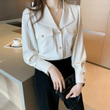 Sleeve Women Blouses Femme Blouse Women Blusas Mujer De Moda 2021 V-Neck Office Chiffon Blouse Shirt Tops Shirts Women