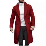 2025 New Hairy, Yupled Men's Double Buckle Coat European Version Of