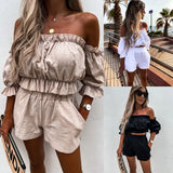Style 2024 Women's Wear Ebay Summer New Leisure Short-Sleeved Suit Two-Piece Suit-Outfit