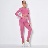 Sports Set Women Fitness Sport Suits GYM Sportswear Shirts High Waist Running Girl Leggings Workout Pants Female