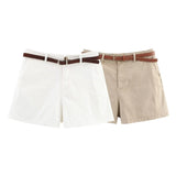 Homemade New Women's Oceaned Cheesy With Belt Casual Shorts
