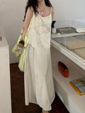 Industry!Weaving Splicing Splicing Design Niche Thin Gentle Comfortable Sling Dress / Sling