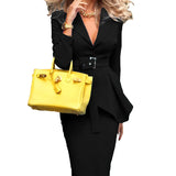 Toloer Spot Women's Wear 2023 New Solid Color Professional Suit Skirt Two-Piece Set-Outfit