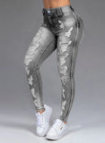Jeans for Women High Waist Pants Streetwear Summer Casual Sexy Woman Washed Denim Skinny Jean