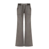 Cloth Forget Street Retro Pocket Bump Thread Low-Rise Jeans Can Be Styled Casual