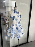 2025 New Women's Fashion Dress Sexy Bare Back Hanging Neck Repair