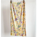 Folds 2025 Spring And Summer New High-End Slimy Skirt Design Dopamine Broken Flower Wrinkles Half