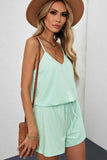 Strap Drawstring Waist Crisscross