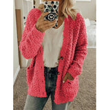 Wish 2025 Autumn And Winter Explosion Women's Fashion Casual Sweater Coat Size
