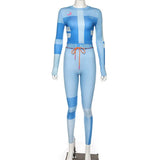 Tracksuit Solid Gym Set Patchwork Running Fitness Jogging T-shirt Leggings Sports Suit Gym Sportswear Workout Clothes