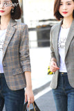 Women Fashion Temperament Professional Slim Elegant Long Sleeve Outerwear Chic Tops Office Clothing New 2023