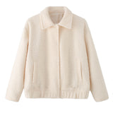 Women's Clothing Explosion ZA Fashion Beads And Short Jacket Wool