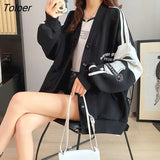 Women's Cardigan Plus Velvet Thickening 2022 New Winter Korean Version Loose Wild Large Size Women Ins Jacket Tide Goth