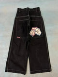 Baggy Jeans Y2K Original Hip-Hop Vintage Pattern Jeans Street Men Rest-Outfit