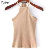 Women Bustier Crop Tops Sexy Off Shoulder Knitted Camis O Neck Elastic Tube Camis Female Knitting Camis Basic
