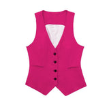 Autumn And Winter Straight Trousers Double Buckle Suit Vest Three Sets Of New Women's Fashion Commuting