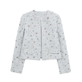 New Series Of Beads Decorated With Round Collar Fashion Jacket 2885152-Outfit