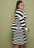 Plus Size Stripes Mermaid Party