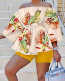 Fashion Printing Set 2023 New Printing 2-Piece Suit For Women-Outfit