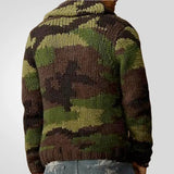 Men's Wear Autumn/Winter Camouflage Silkfery Sweater Overturned Jacket Jacket Men's