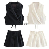 Fashion Trend Women's Linen-Blend Body Vest Casual