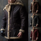 And Winter Burst Single Fur Collar Collar Thick Coat Embroidered Man Coat European Code