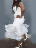 Formal Strapless Mermaid Party Dress 703-0-Outfit