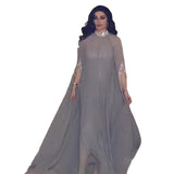 Summer Chiffon Sequin Stitching Half Turtleneck Casual