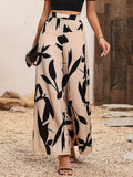 2025 New Women's Printed Wide-Legged Woven
