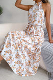 Tie Waist Backless Maxi