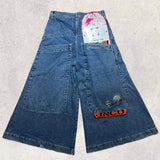 Y2K Big Boy Jeans Original Hip-Hop Embroidered Loose Jeans Street High-Outfit