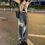 Womens 2Pcs Y2K Long Sleeve Front Cross Tie-Up O-Neck T-Shirts Set with Solid Color Halter Sleeveless Tank Camis Tops-Outfit