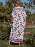 Printed Bohemia Islamic Clothing Kaftan Abaya Muslim