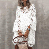 Summer New Women's Dress National Style Lace Temperament Small Scented