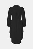 Down Drawstring Waist Midi