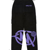 Style Children's Trousers Street Trend Alphabet Printing Children's Elastic Overalls Casual Loose-Outfit