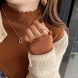 Half Turtleneck Knitted Pullover Sweaters Fashion Tops 2022 Women Korean Casual Basic Solid Jumper Pull Femme
