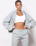 Casual Zipper Hoodes And Pant 2 Piece