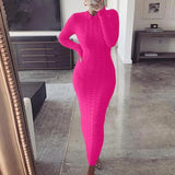 Dress Black Long Sleeve Plus Size Clothing Autumn Winter Fashion Twist Knitted Jumper Sweater Dresses For Women Casual