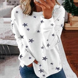 Print T-shirt Long Sleeve Women Casual Loose Tops Tee Shirts 2020 Autumn Top harajuku mujer