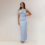 Thoracic Dress Women Summer Solid Babes Dress High-Sleeveless Mid-Length Dress Dress Women's