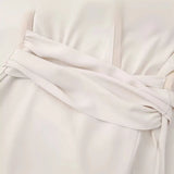 New Translucent V-Collar Dress 7969027-Outfit
