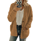 Wish 2025 Autumn And Winter Explosion Women's Fashion Casual Sweater Coat Size