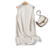 Spring Style Casual Minimalist Elegant Sleeveless Dress-Outfit