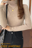 Turtleneck Women Sweaters Autumn Winter Tops Slim Pullover Knitted Sweater Soft Warm Pull Basic For Women Jumper